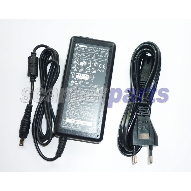 AC Adapter for Canon DR-C125(W), DR-C130, DR-C225(W), DR-C225(W) II